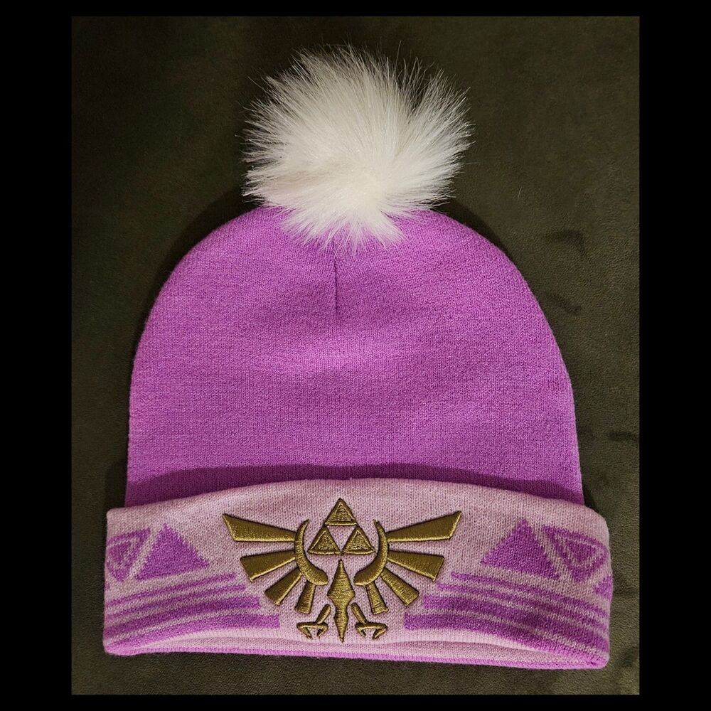 Nintendo Legend of Zelda Scarf & Beanie, Gamer Hyrule Twilight Princess Set - Picture 2 of 8